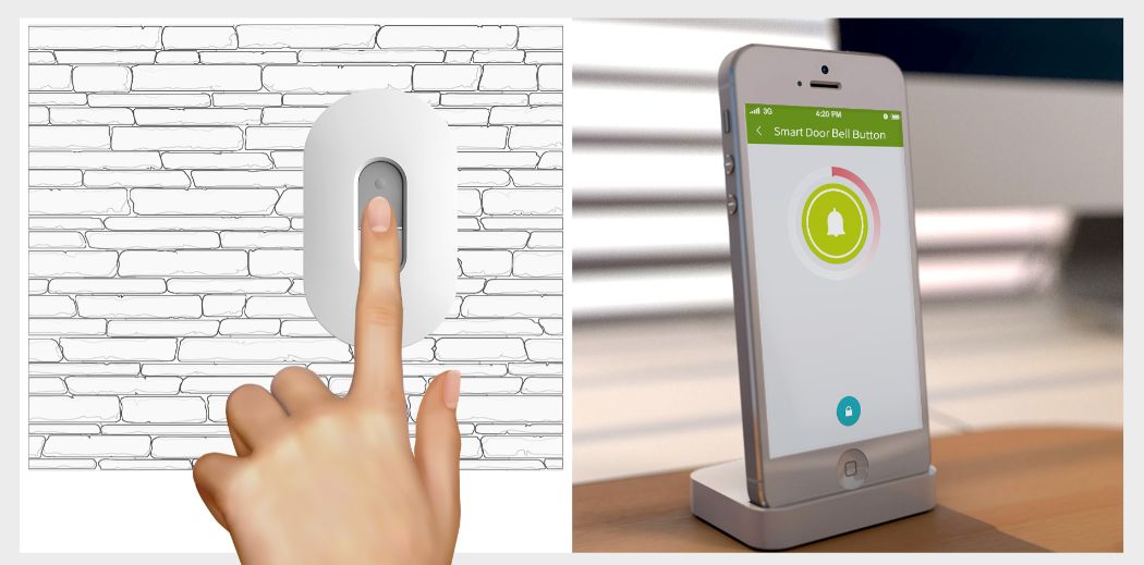 Smart Door Bell button